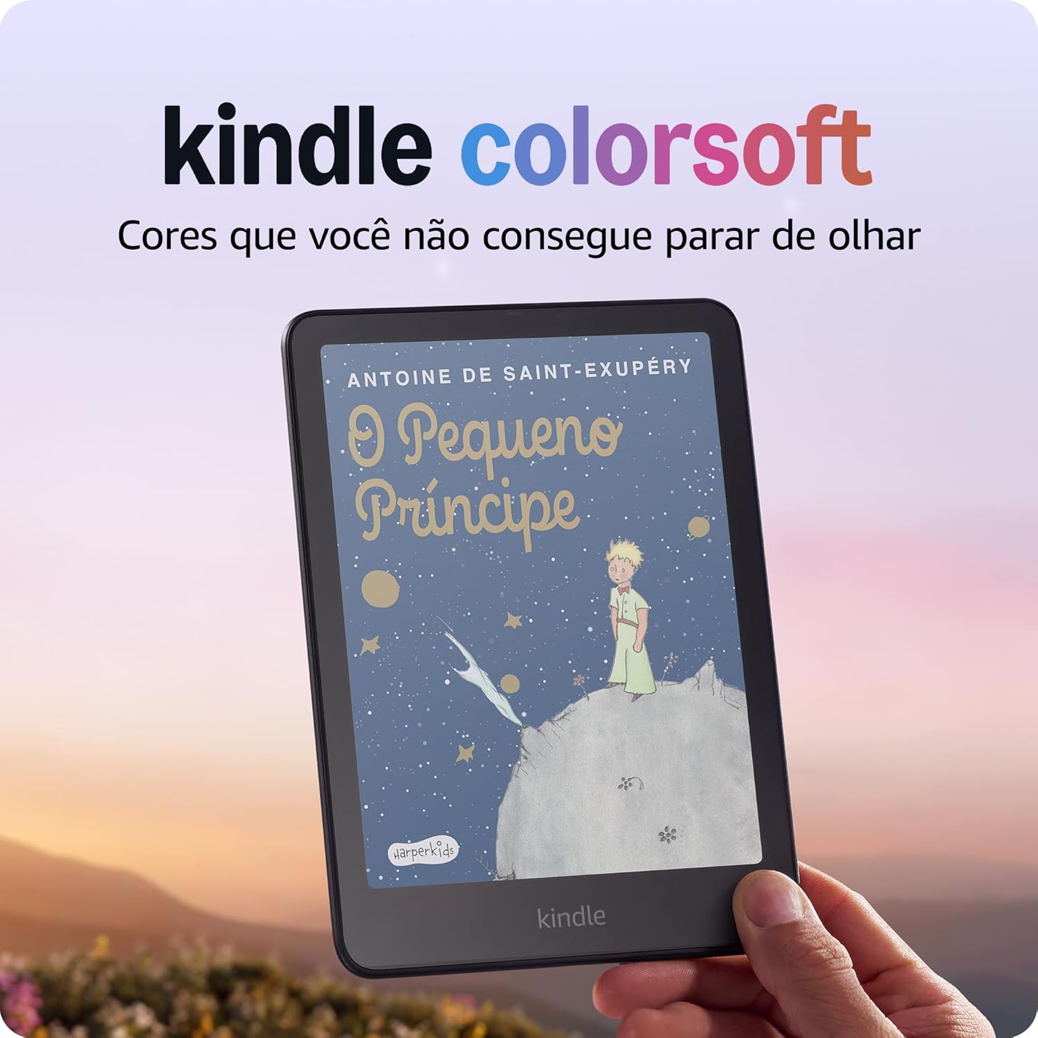 Kindle Colorsoft (16 GB) - Com tela colorida e temperatura de luz ajustável - Cor Preta